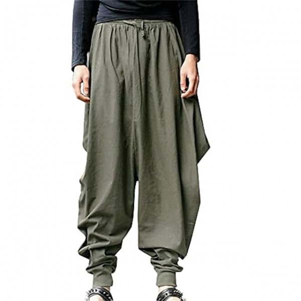 men harem pants casual print loose trousers large size baggy boho gypsy yoga hippie pants