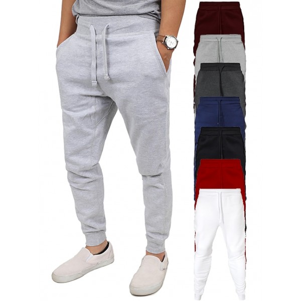 Men's Jogger Sweatpants Pants Solid Color Cotton Light gray-pure light board Dark gray-light board pure color Black-light board solid color White-light board solid color Navy blue-light board pure