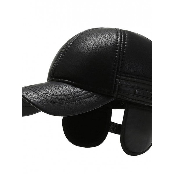 Men's Classic Style Baseball Cap Adjustable Buckle Hat Windproof Warm