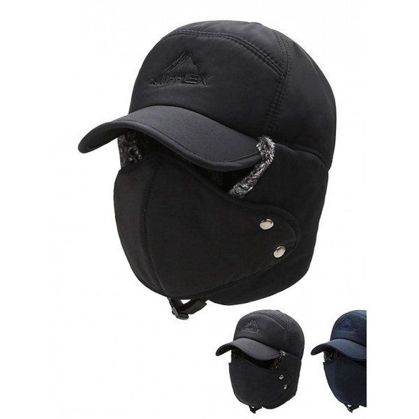 Men's Simple Baseball Cap Dailywear Outdoor Pure Color Pure Color Black Blue Hat Windproof Breathable Ultraviolet Resistant / Fall / Winter