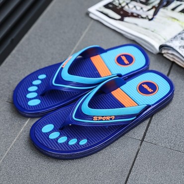 Men's Slippers & Flip-Flops Casual Classic Home Daily Rubber Black Blue Spring Summer